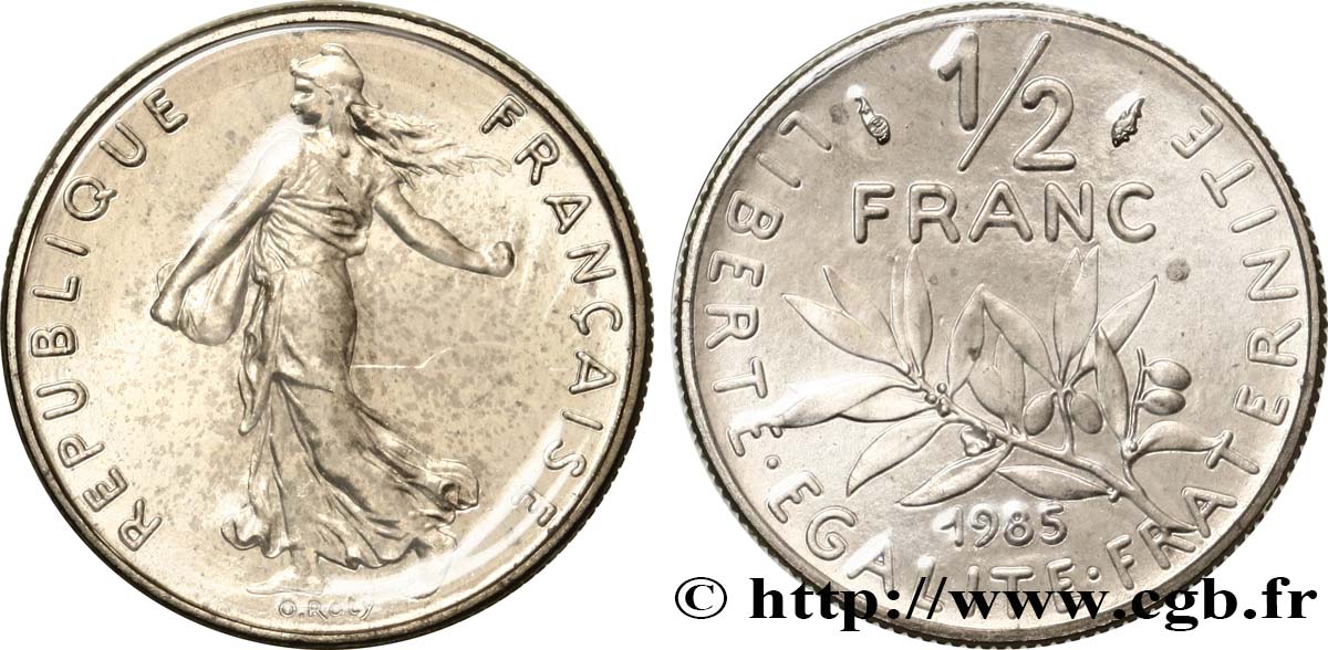 1/2 franc Semeuse 1985 Pessac F.198/24 FDC 