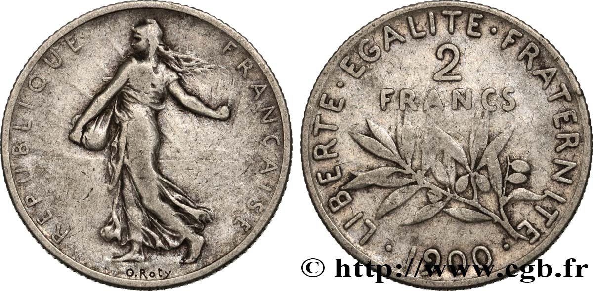 2 francs Semeuse 1900  F.266/4 BC15 