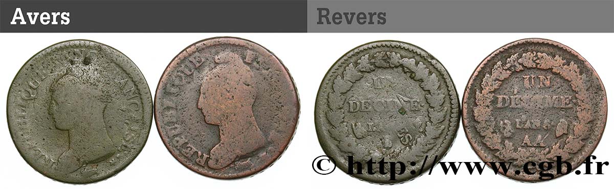Lot de 2 pièces Dupré n.d. - F.128/9 RC/BC+ 