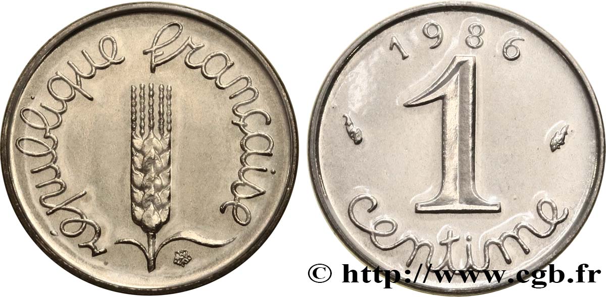 1 centime Épi 1986 Pessac F.106/43 FDC 