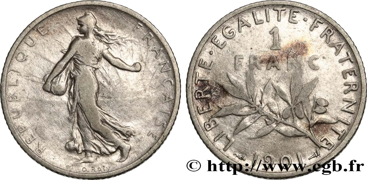 1 franc Semeuse 1901  F.217/6 S20 