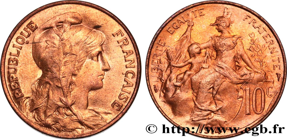 10 centimes Daniel-Dupuis 1914  F.136/23 SUP62 