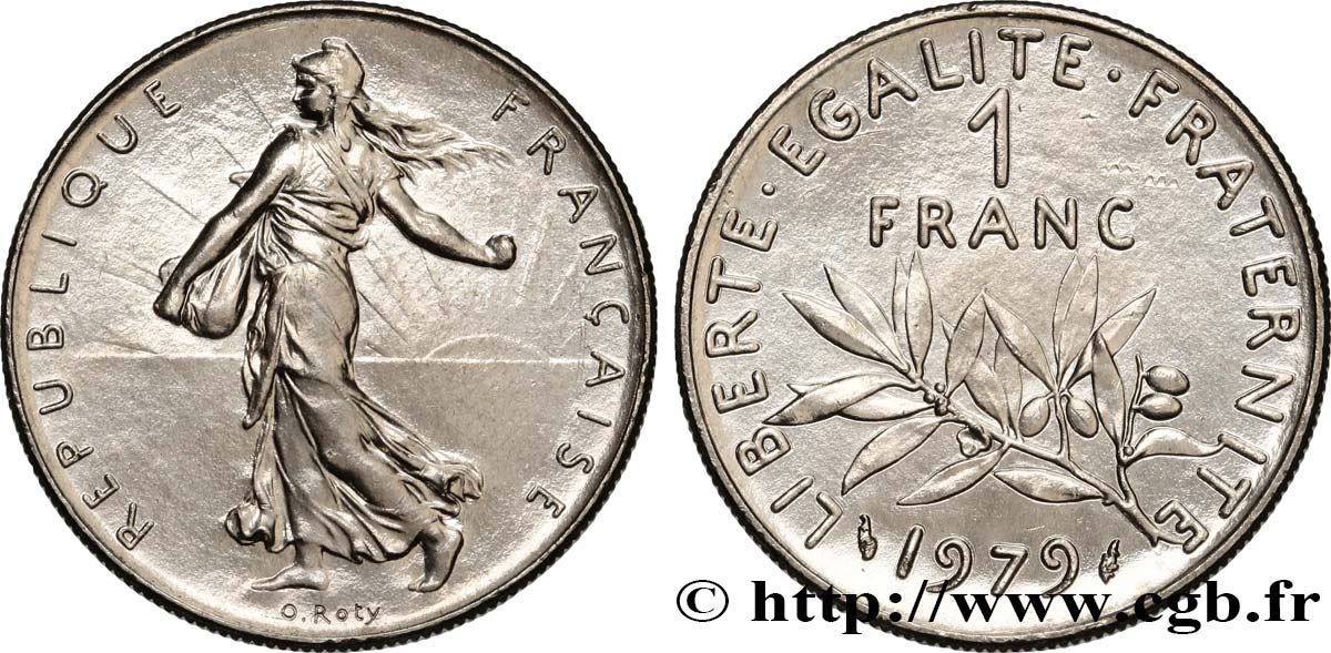 1 franc Semeuse, nickel 1979 Pessac F.226/24 MS62 