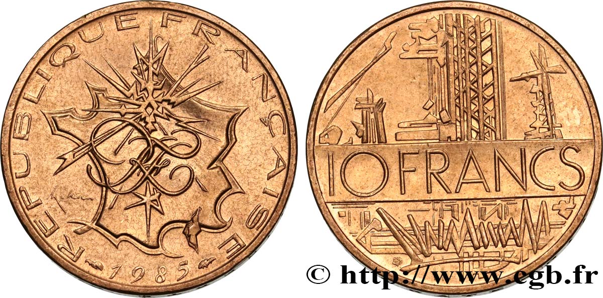 10 francs Mathieu 1985 Pessac F.365/13 EBC58 