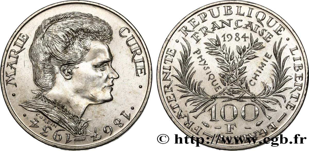 100 francs Marie Curie 1984  F.452/2 EBC60 