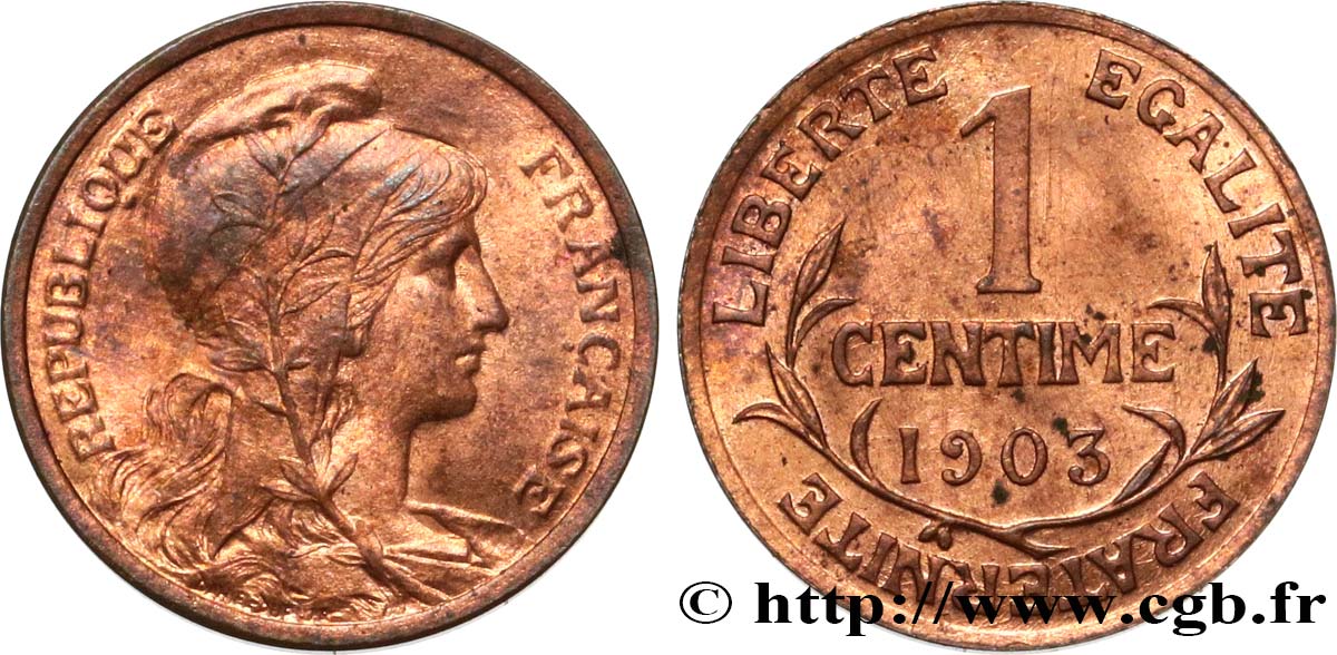 1 centime Daniel-Dupuis 1903 Paris F.105/8 SUP60 