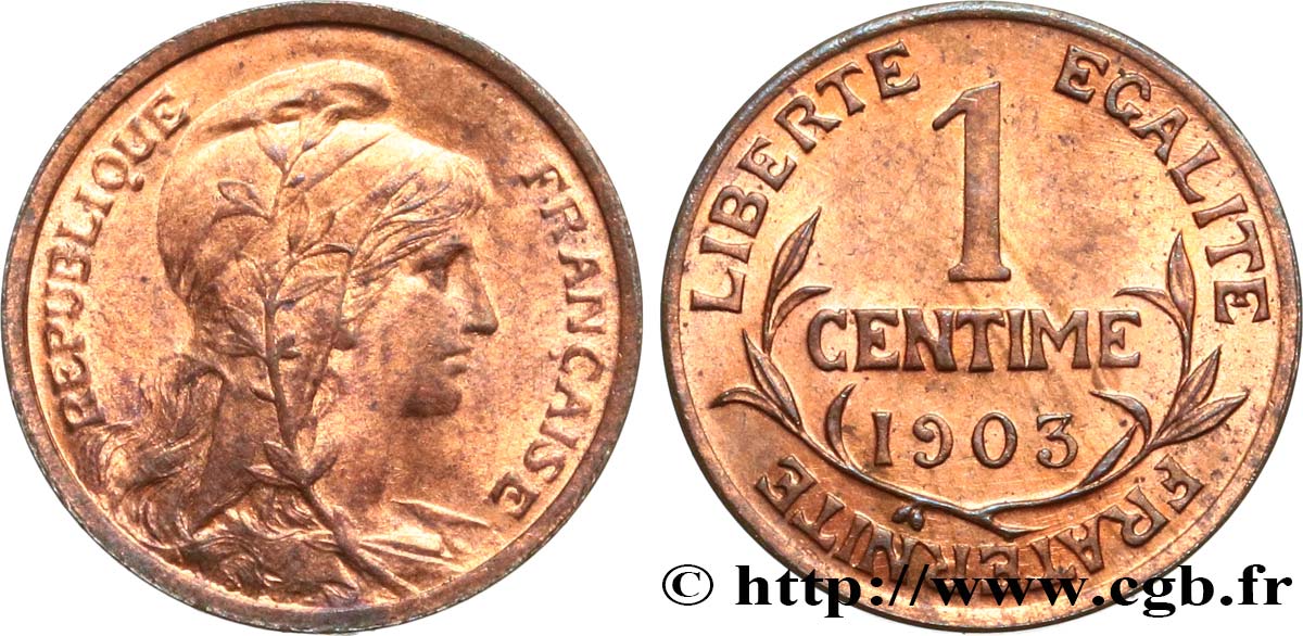 1 centime Daniel-Dupuis 1903 Paris F.105/8 EBC60 