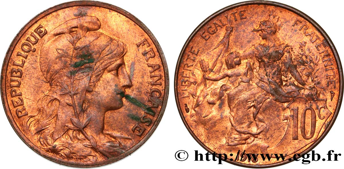 10 centimes Daniel-Dupuis 1913  F.136/22 EBC58 