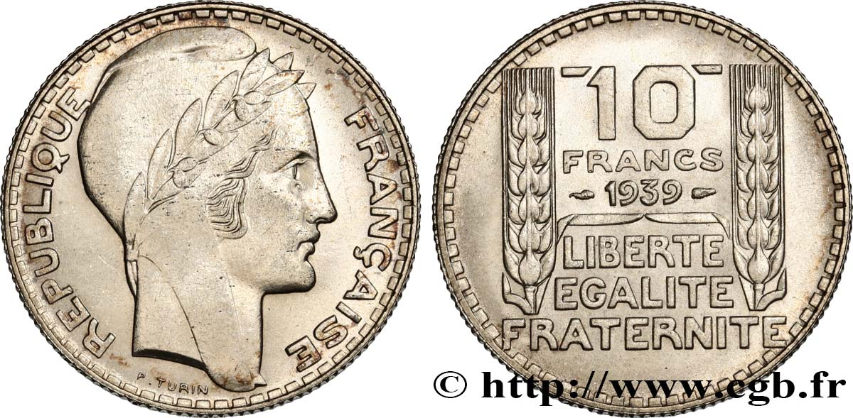 10 francs Turin 1939  F.360/10 SPL62 