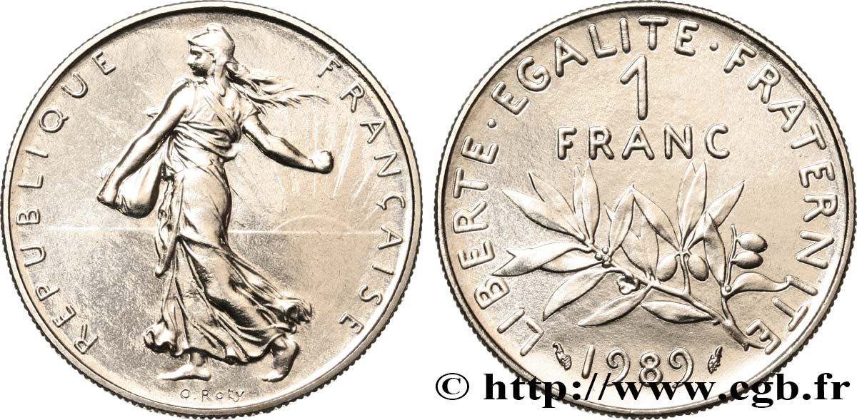 1 franc Semeuse, nickel 1989 Pessac F.226/34 ST 