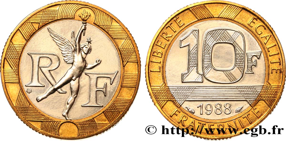 10 francs Génie de la Bastille 1988 Pessac F.375/2 MS 