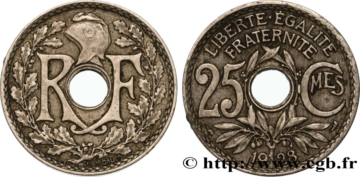 25 centimes Lindauer 1928  F.171/12 S35 