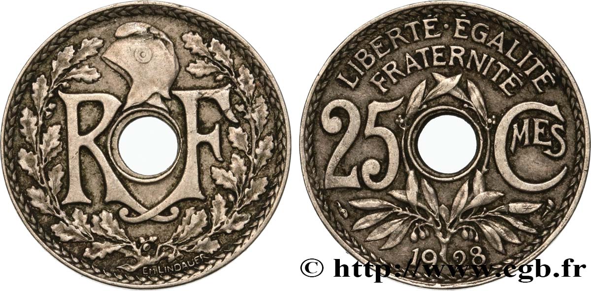 25 centimes Lindauer 1928  F.171/12 MB35 
