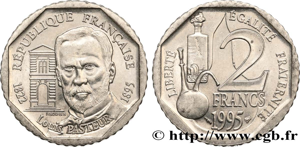 2 francs Louis Pasteur 1995  F.274/2 SUP60 