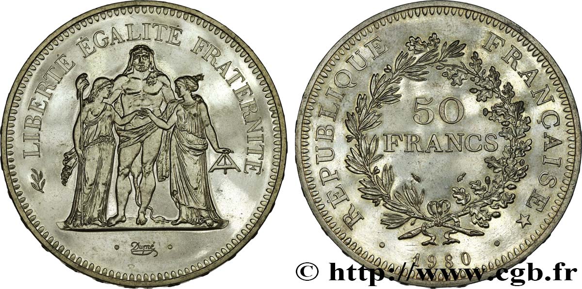 50 francs Hercule 1980  F.427/8 fST 