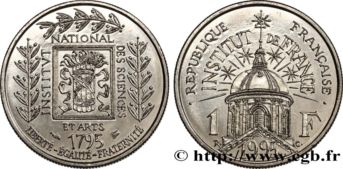 1 franc Institut de France 1995  F.230/2 SPL64 