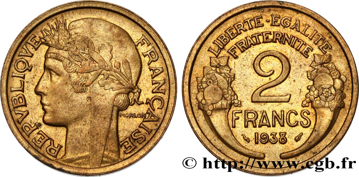 2 francs Morlon 1938  F.268/11 SPL55 