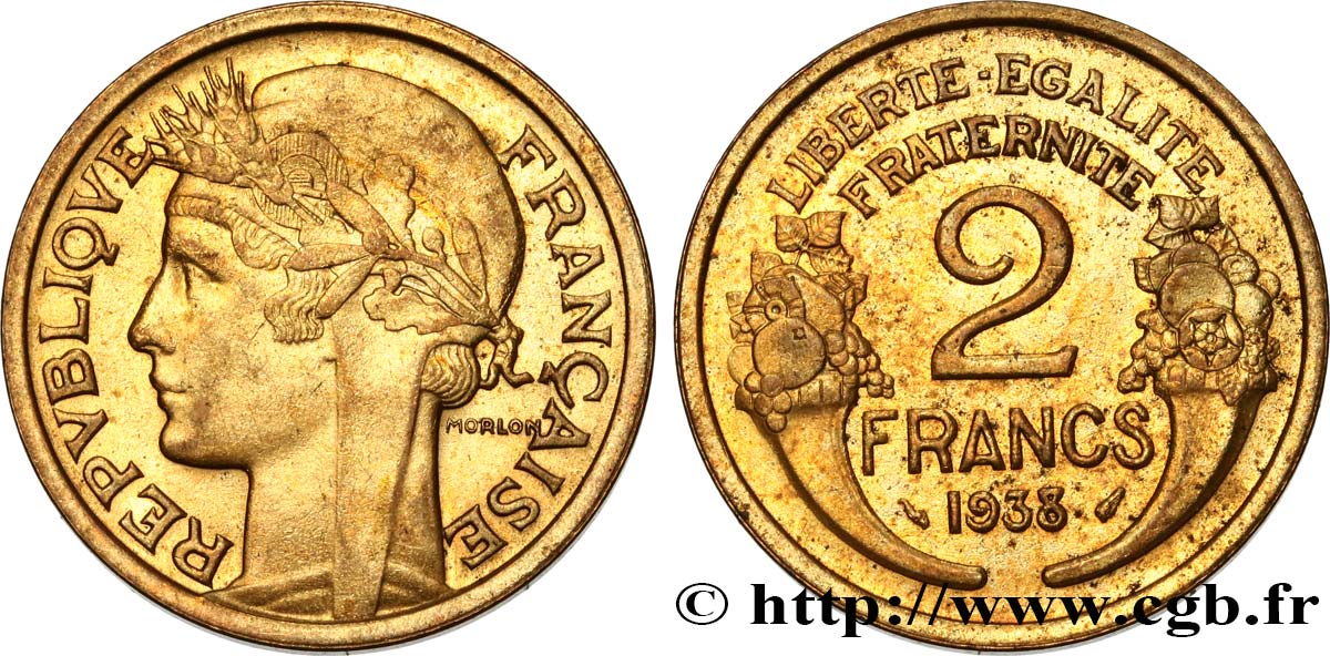 2 francs Morlon 1938  F.268/11 SUP58 