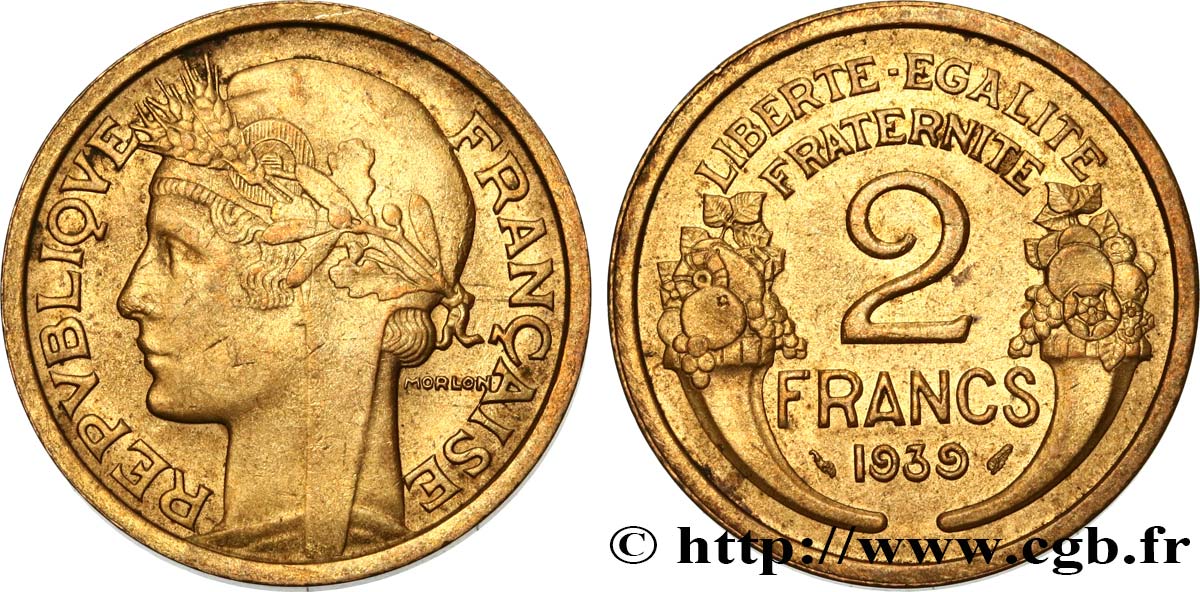 2 francs Morlon 1939  F.268/12 EBC58 
