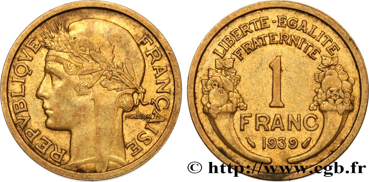 1 franc Morlon 1939 Paris F.219/10 TTB52 