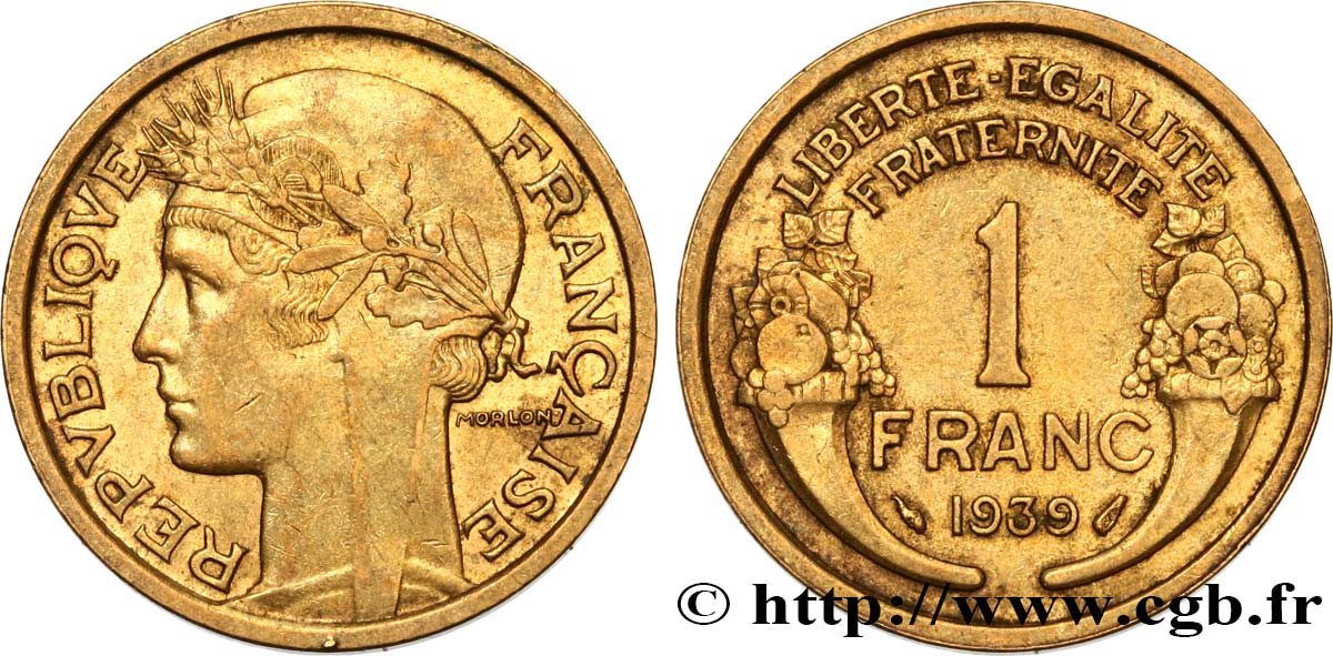 1 franc Morlon 1939 Paris F.219/10 AU52 