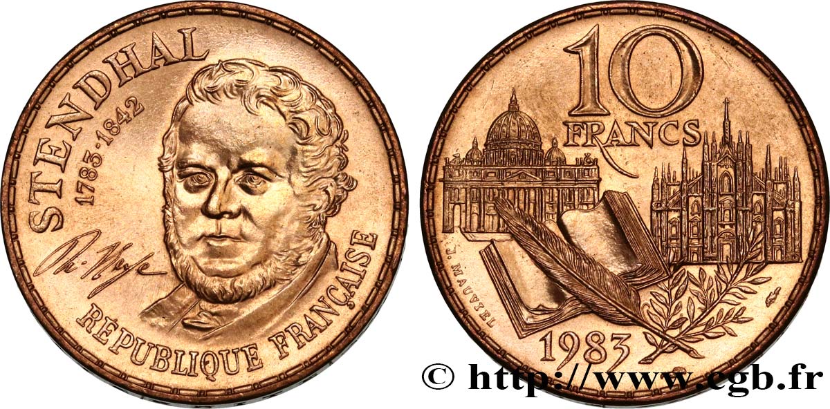 10 francs Stendhal 1983  F.368/2 MS63 