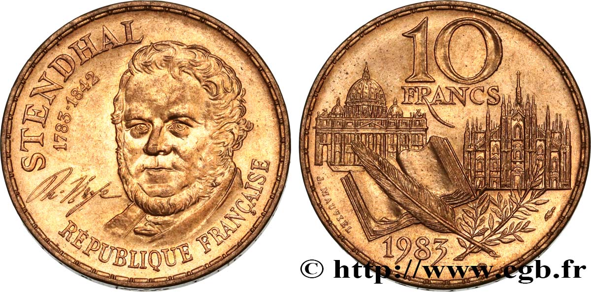 10 francs Stendhal 1983  F.368/2 EBC55 