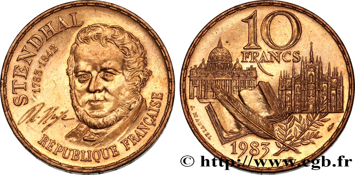 10 francs Stendhal 1983  F.368/2 EBC55 