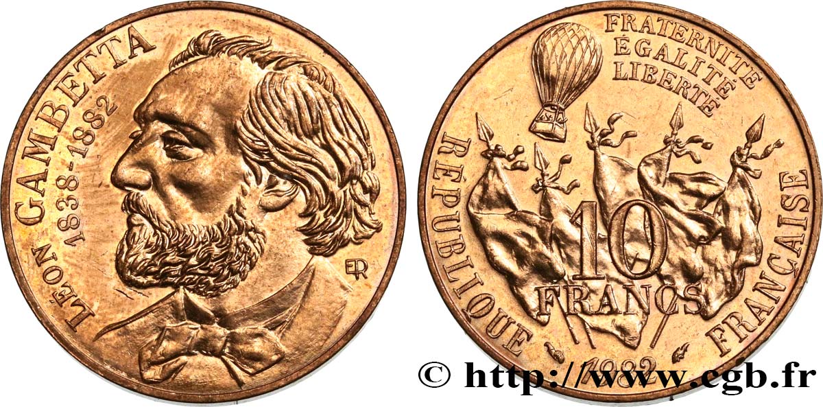 10 francs Gambetta 1982  F.366/2 MS60 