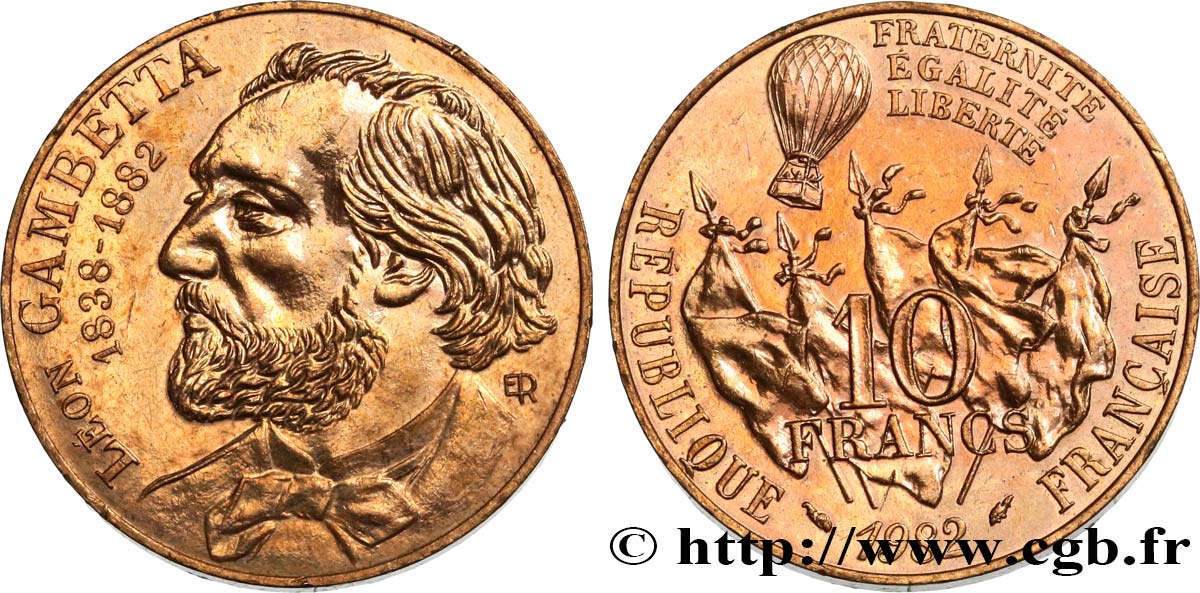 10 francs Gambetta 1982  F.366/2 EBC55 