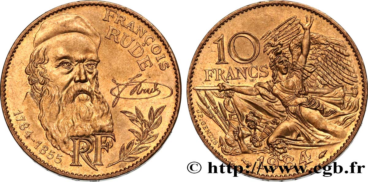 10 francs François Rude 1984  F.369/2 SPL62 