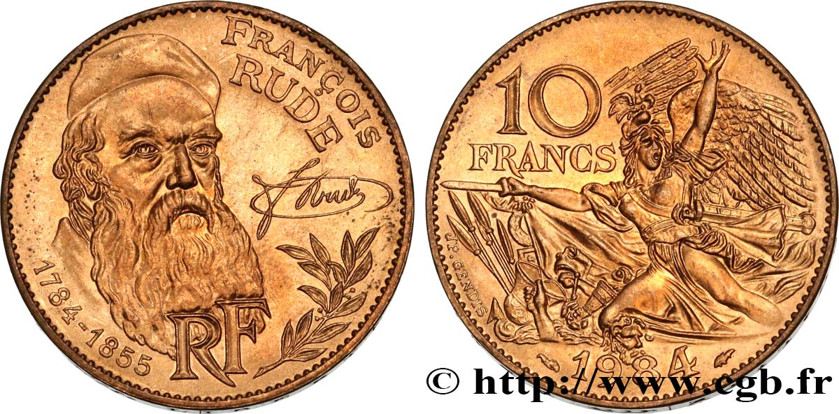 10 francs François Rude 1984  F.369/2 SUP61 