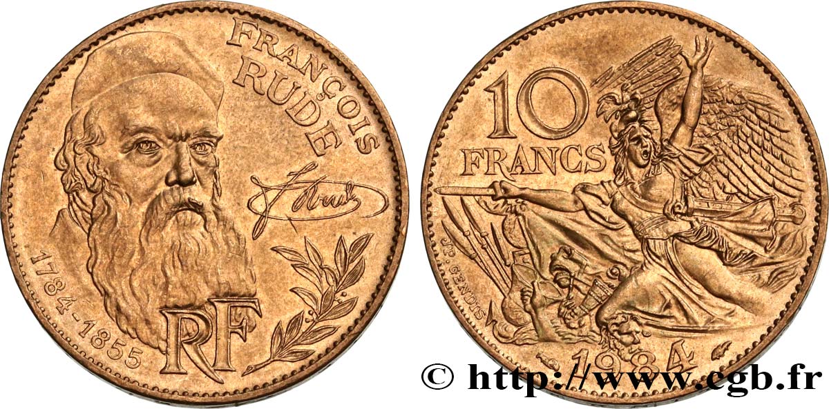 10 francs François Rude 1984  F.369/2 SPL60 