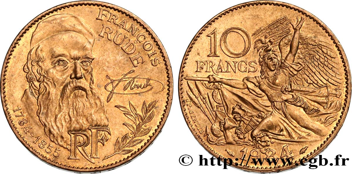 10 francs François Rude 1984  F.369/2 SUP61 