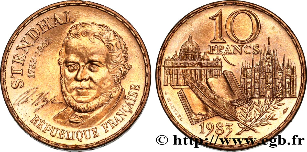 10 francs Stendhal 1983  F.368/2 SUP62 
