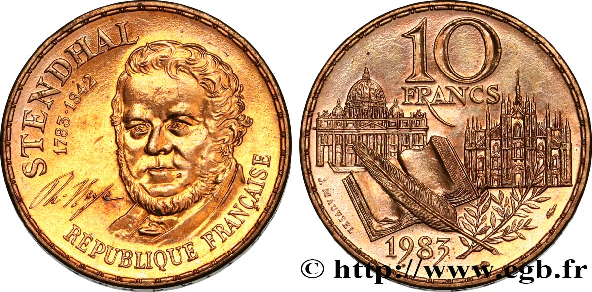 10 francs Stendhal 1983  F.368/2 MS60 