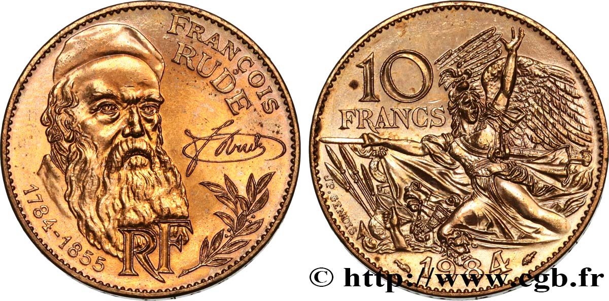 10 francs François Rude 1984  F.369/2 VZ+ 