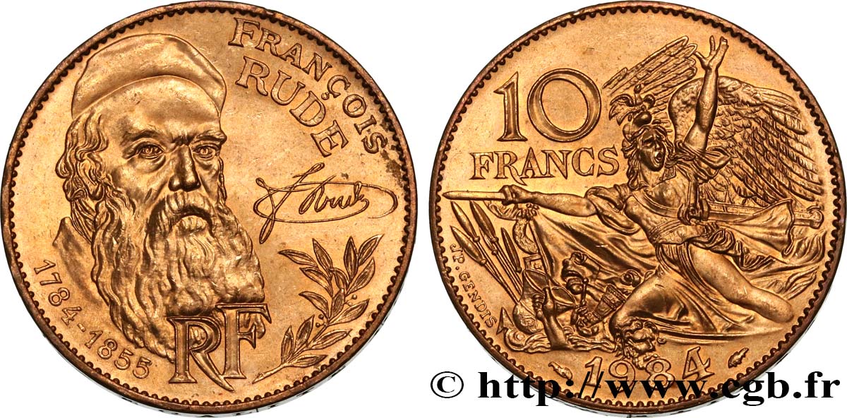 10 francs François Rude 1984  F.369/2 EBC62 