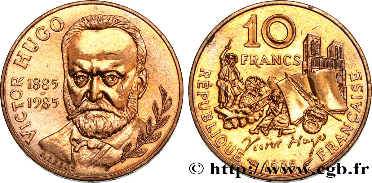 10 francs Victor Hugo 1985  F.370/2 SPL61 