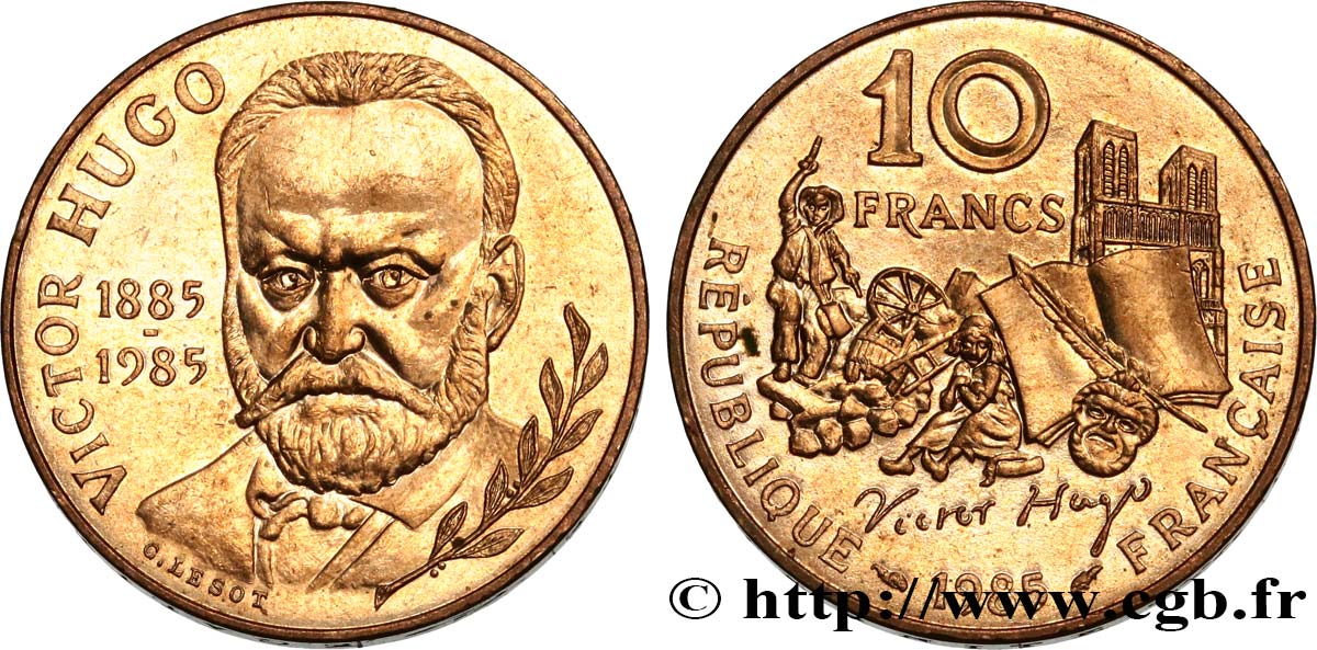 10 francs Victor Hugo 1985  F.370/2 SUP60 