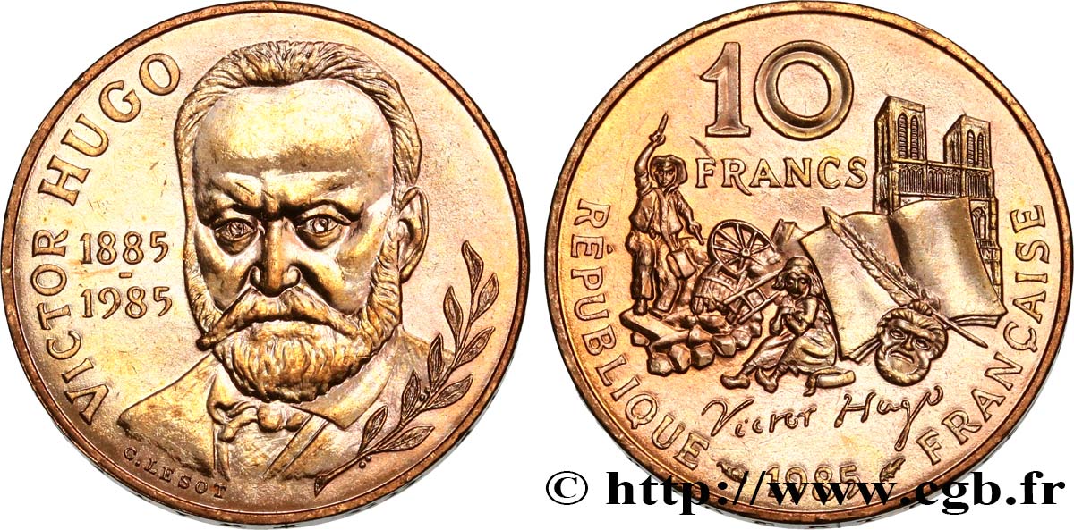 10 francs Victor Hugo 1985  F.370/2 VZ61 