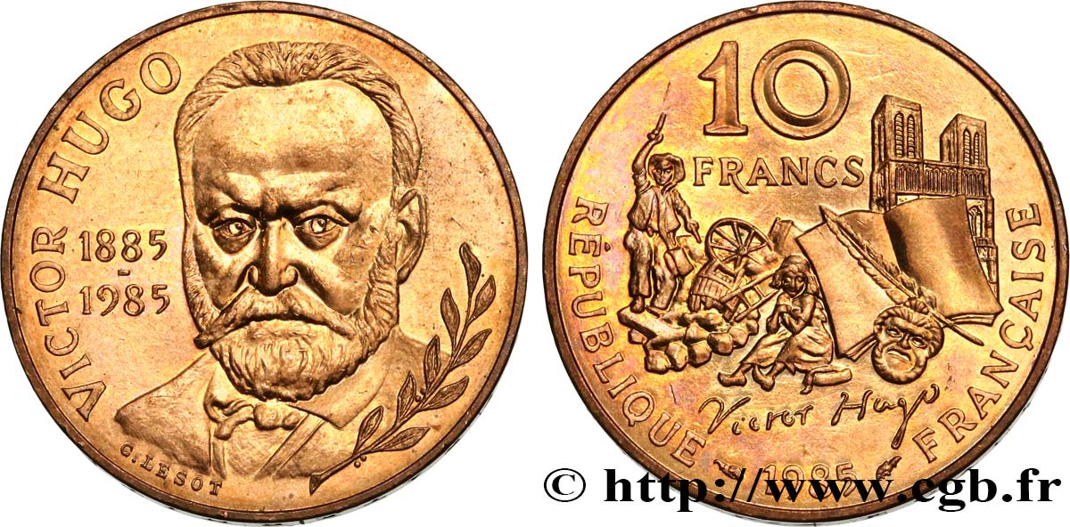 10 francs Victor Hugo 1985  F.370/2 EBC62 