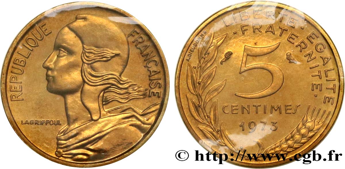 5 centimes Marianne 1973 Pessac F.125/9 FDC 