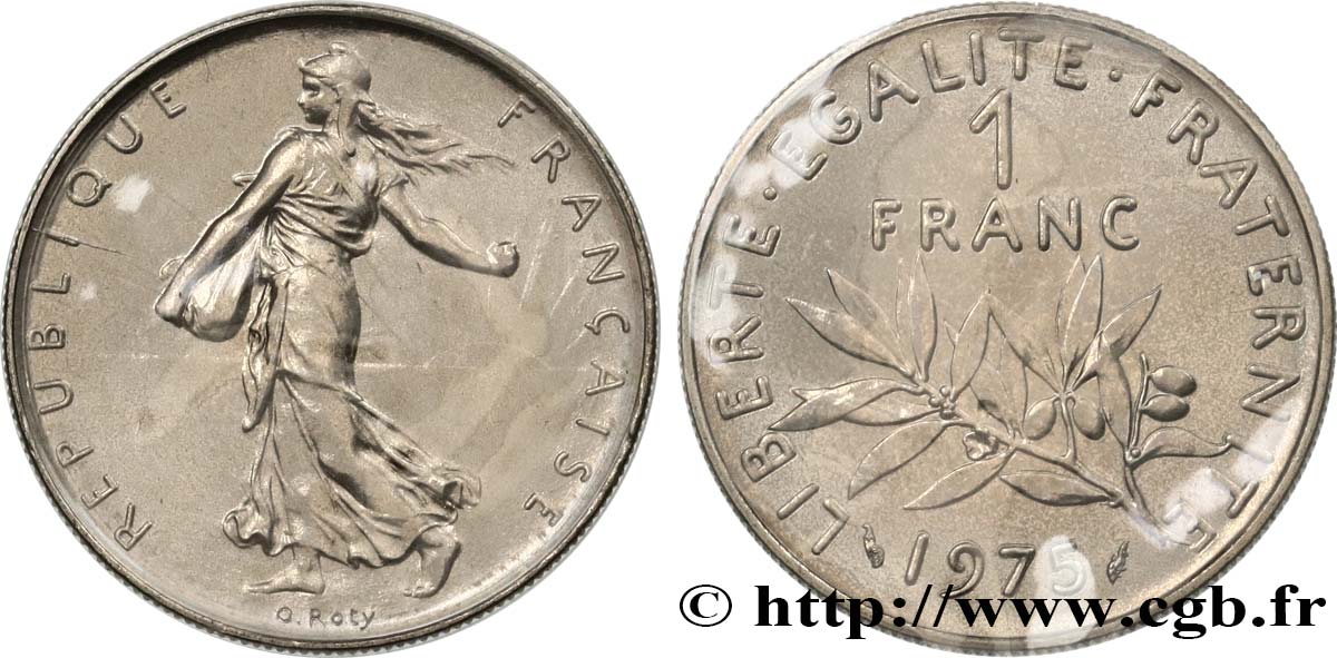 1 franc Semeuse, nickel 1975 Pessac F.226/20 FDC 