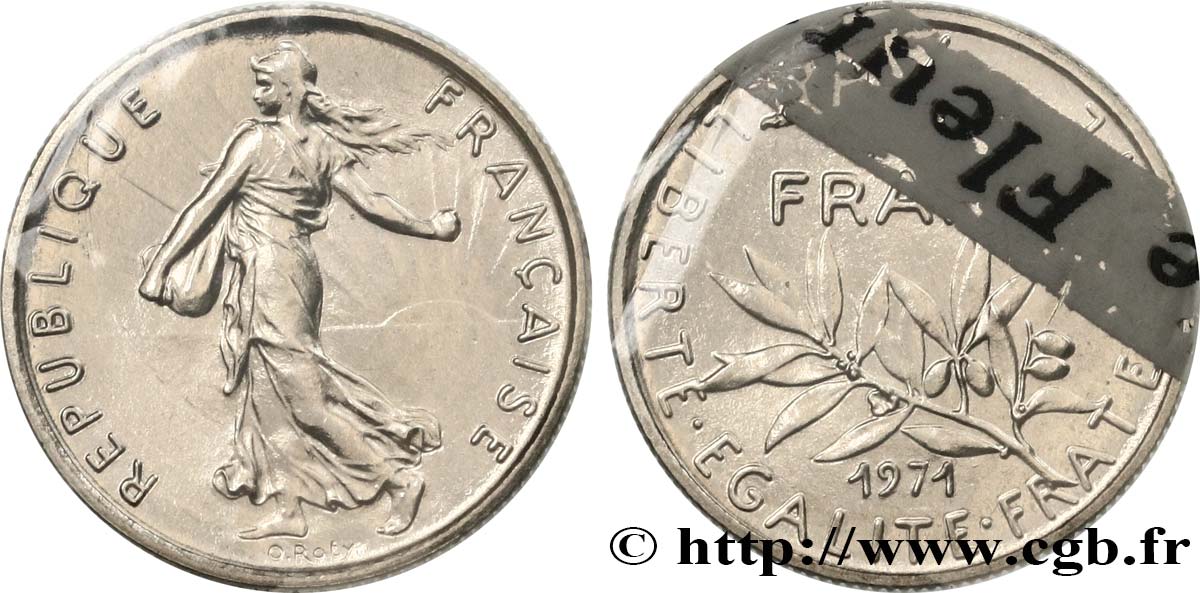 1/2 franc Semeuse 1971 Paris F.198/10 ST 