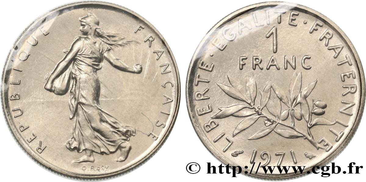 1 franc Semeuse, nickel 1971 Paris F.226/16 ST 
