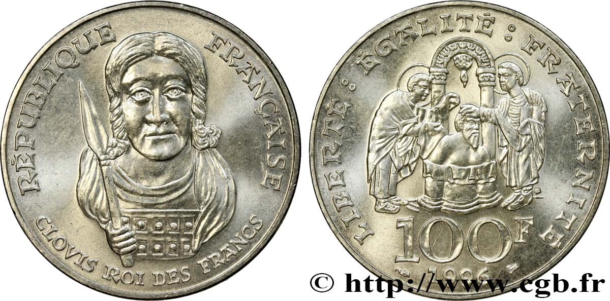 100 francs Clovis 1996  F.464/2 MS60 