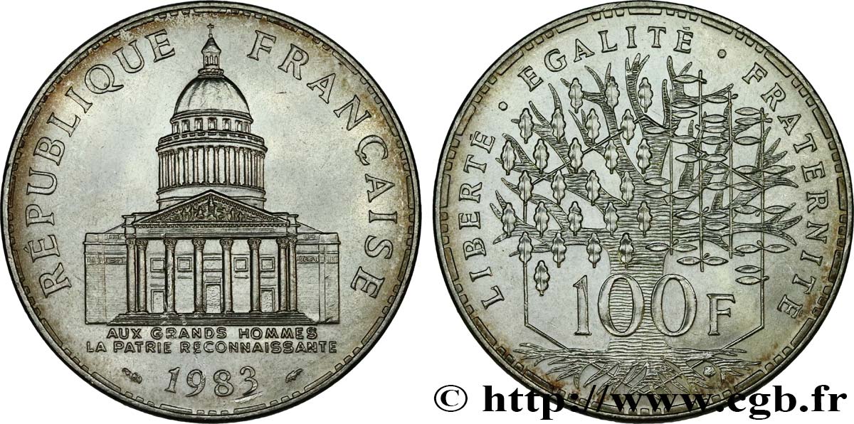 100 francs Panthéon 1983  F.451/3 SUP 