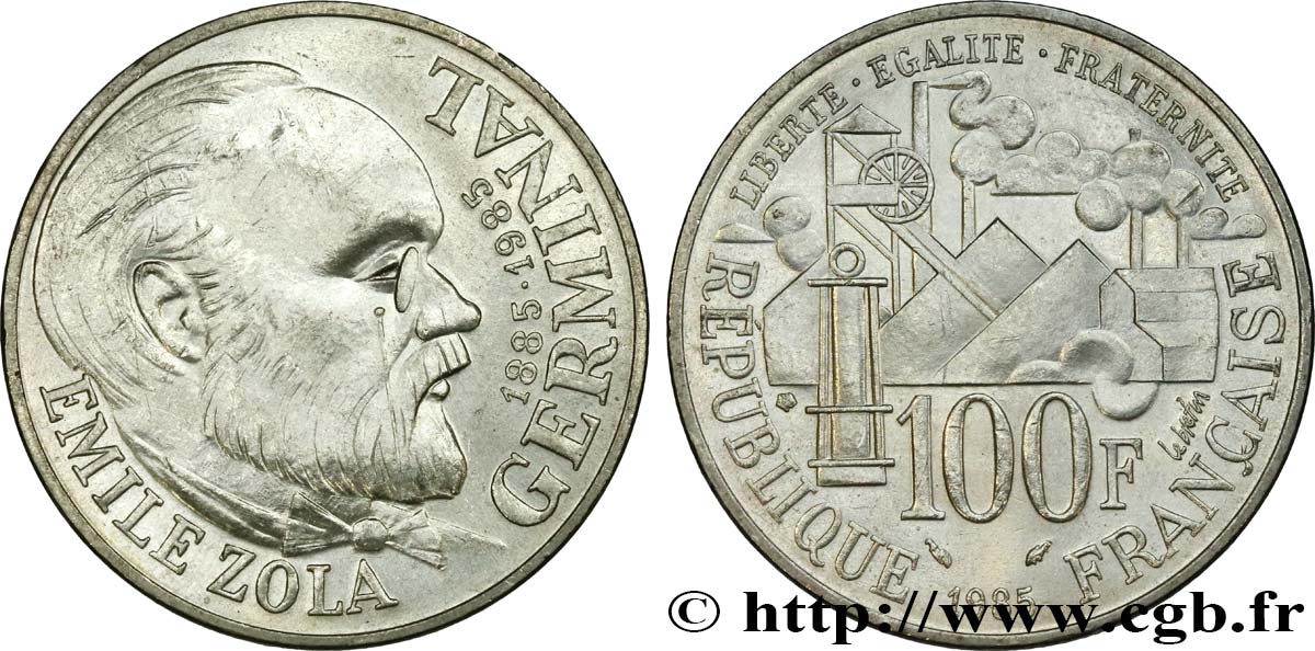 100 francs Émile Zola 1985  F.453/2 EBC 