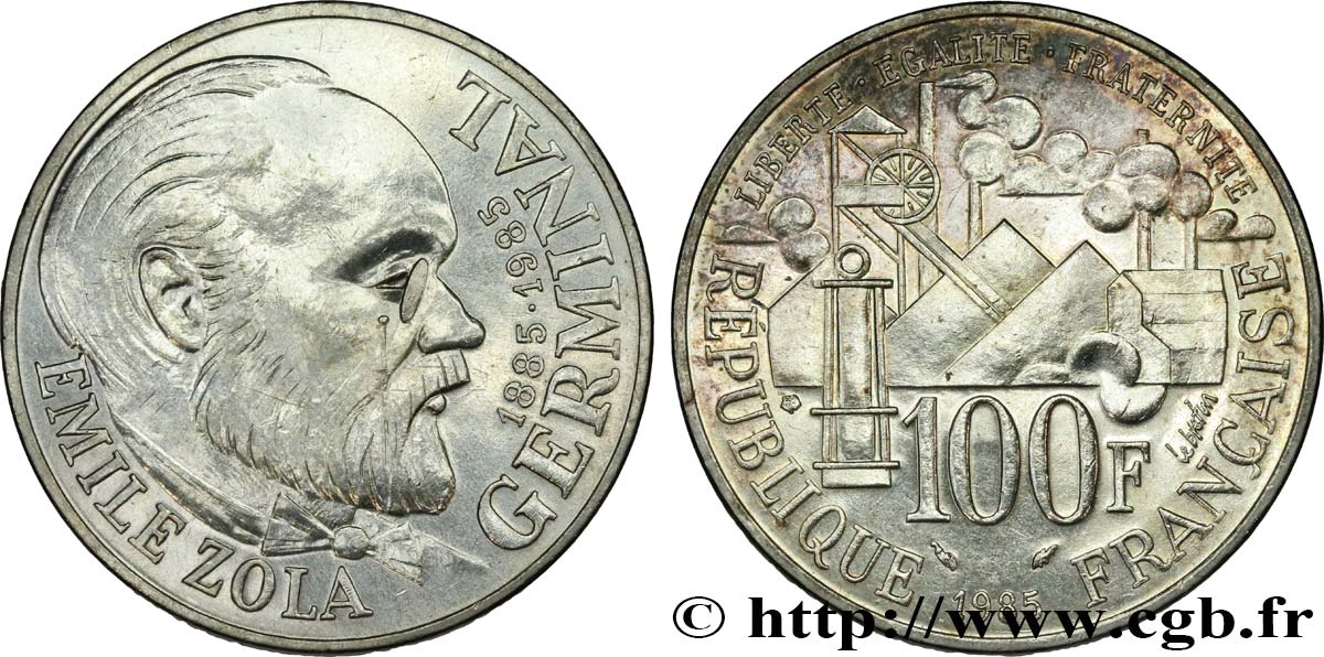 100 francs Émile Zola 1985  F.453/2 VZ 